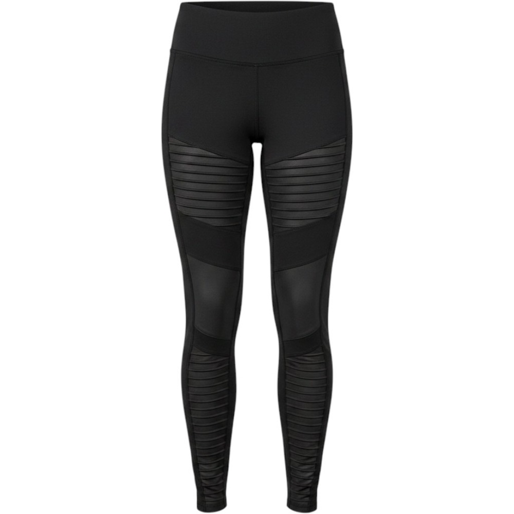 Alo Yoga Moto Legging Black Quilted Performance Activewear Pants Size XS W5434R
